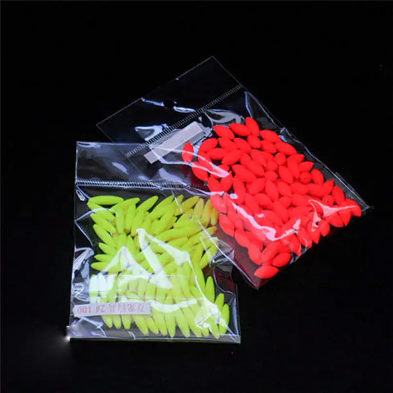 100pcs Fishing Float Space Beans Anti Collision Fishing Gear Accessories Sea Fishing Plastic Sinker Fishing Line Tackle #2M08 (2)