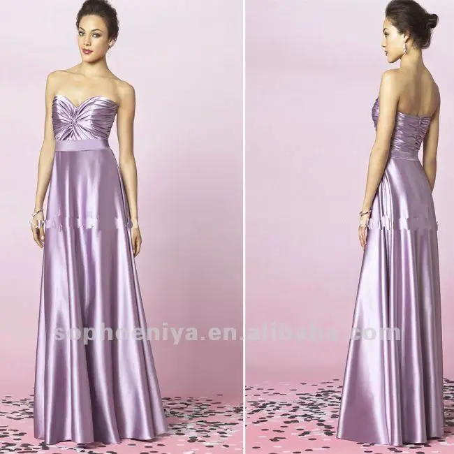 lavender satin bridesmaid dresses