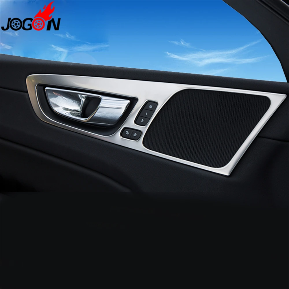 Car Styling Interior Front Rear Door Handle For Volvo XC60 2018 2019 Panel Cover Trim Matte ABS