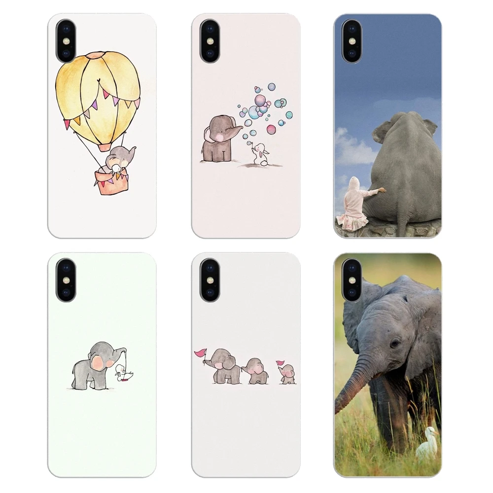 Мягкие чехлы с изображением милого слона и кролика для Huawei P Smart Y6 P8 P9 P10 Plus Nova P20 Lite