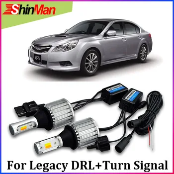 

ShinMan COB CAR light Day Light Daytime running Light led drl turn light Turn Signal light For subaru legacy 2002-2017