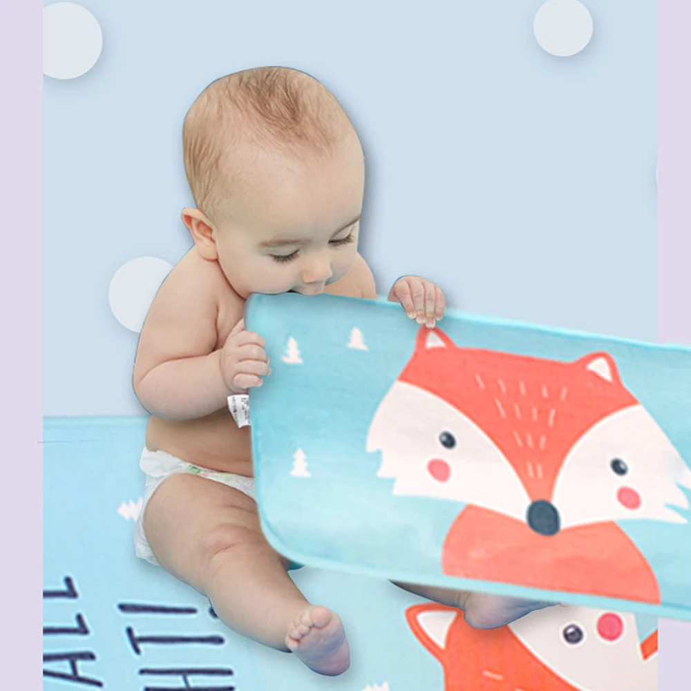 Водонепроницаемый детский матрас с принтом для новорожденных, детский матрас, шелковая изоляционная подушка для малышей