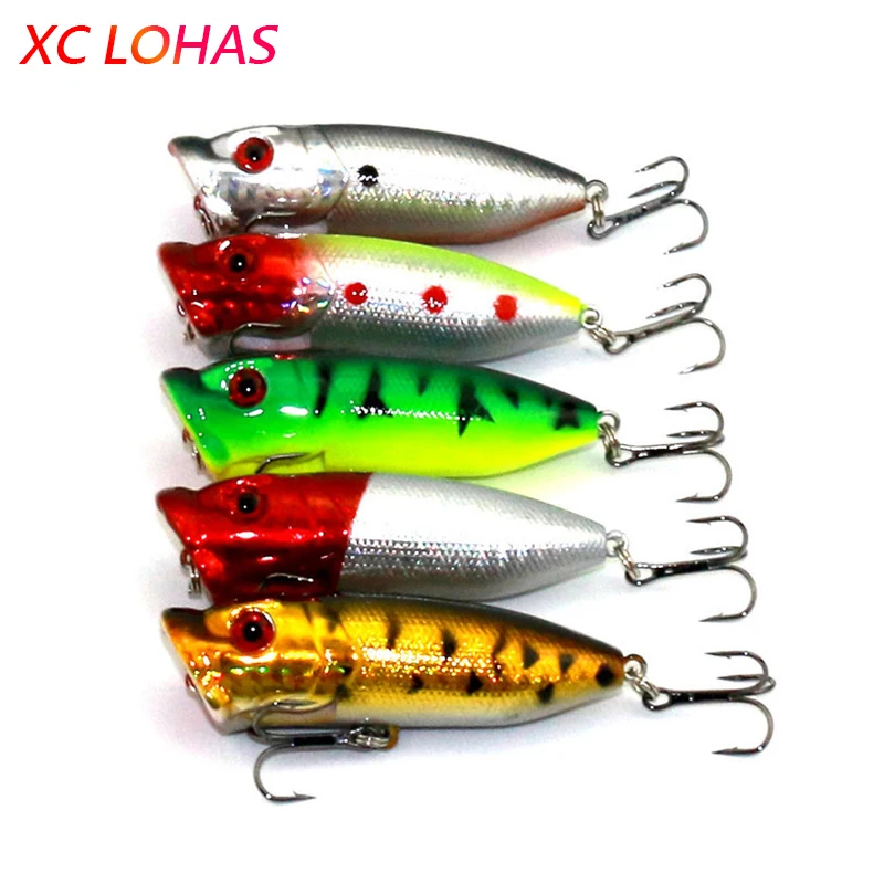 

6.5cm 12g Topwater Floating Popper Lure Hard Plastic Fishing Poper Lures 3d Fish Eye Laser Artificial Bait Fishing Tackle PO030