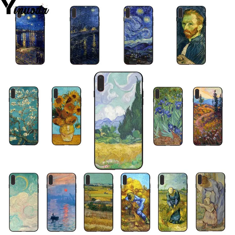 Yinuoda Ван Гог Картина маслом чехол для телефона Apple iPhone 8 7 6 6S Plus X XS MAX 5 5S SE XR