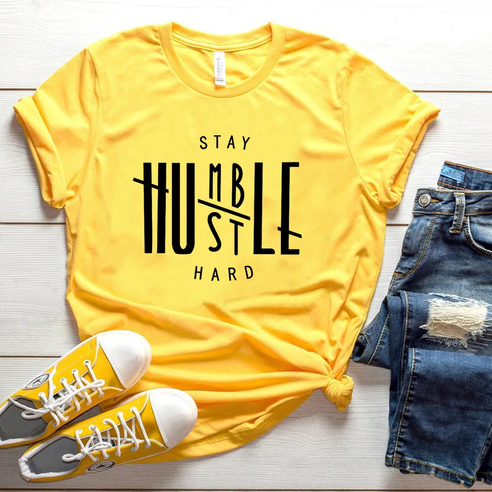Жесткая футболка с надписью «Stay Humble Hustle», модная женская футболка с забавным гранж tumlbr, хлопковые футболки в подарок, праздничные топы с изображением Иисуса, футболка для отдыха