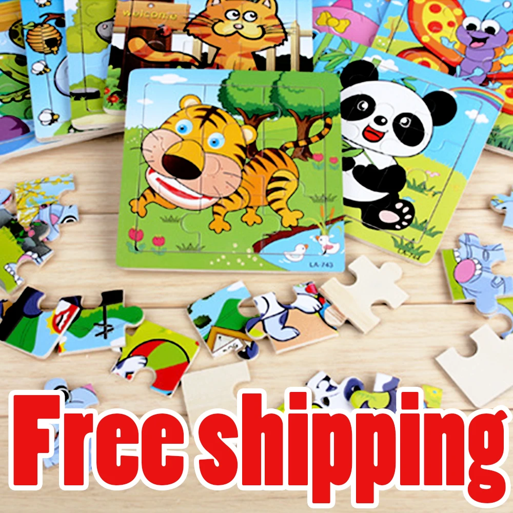 Free Shipping Kids Jigsaw Puzzles Children Educational Smart Game Brain