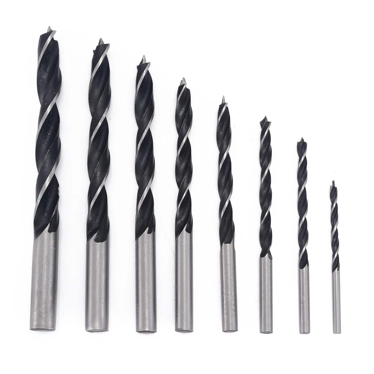 8Pcs Woodworking Metal Wood Drill Bits Kits 3/4/5/6/7/8/9/10mm High Carbon Steel Twist Drill Bit