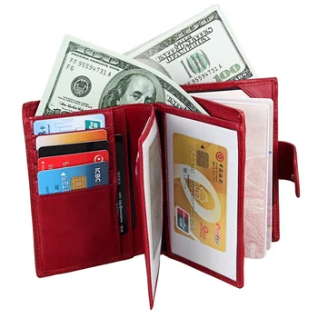 

Etaofun famous brand genuine leather passport holder for women fashion high quality credit cards case wallets female rfid purse