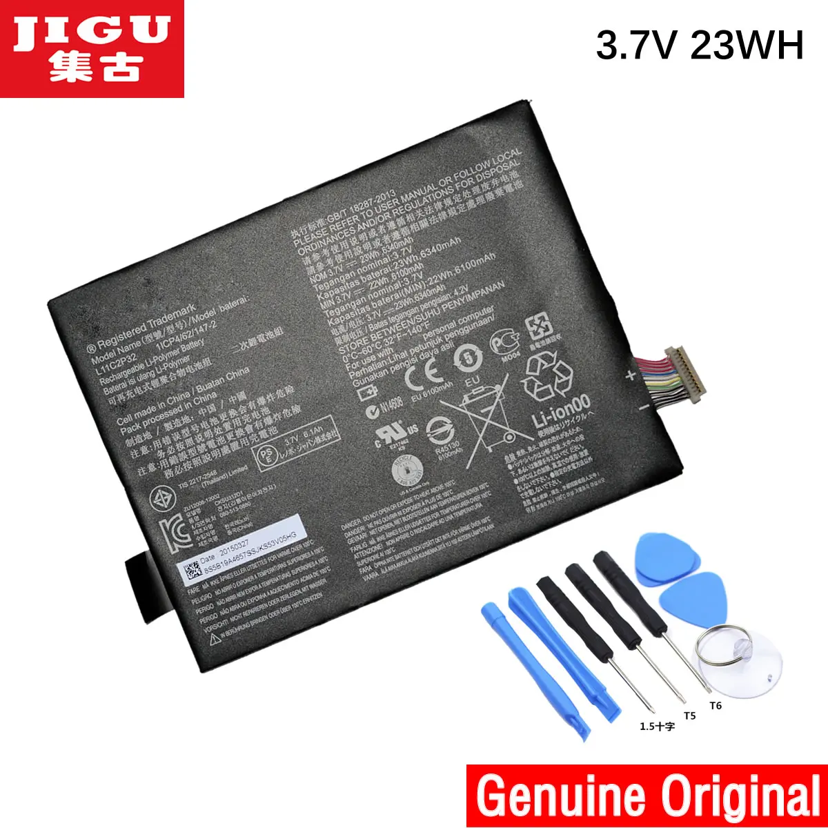 Аккумулятор для планшета JIGU L11C2P32 LENOVO IdeaTad S6000 S6000-F A7600 S6000-H A7600-HV L12D2P31 l12d2p32 L11 1 2 5 7 10 |