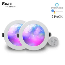 Boaz 3.5Led потолочный светильник AU адаптер WiFi Интеллектуальный светильник с регулируемой яркостью изменение цвета приложение управление Tuya умный круглый плоский светодиодный светильник ing