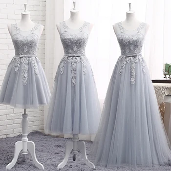 

Gray Bridesmaid Dresses Wedding Party Dress S47w1