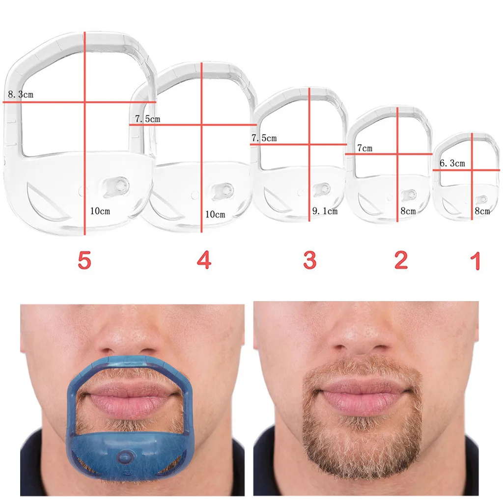 5 шт./компл. для мужчин борода формирование Отделка Инструмент симметричный вырезать трафарет для бороды высокое качество и бренд