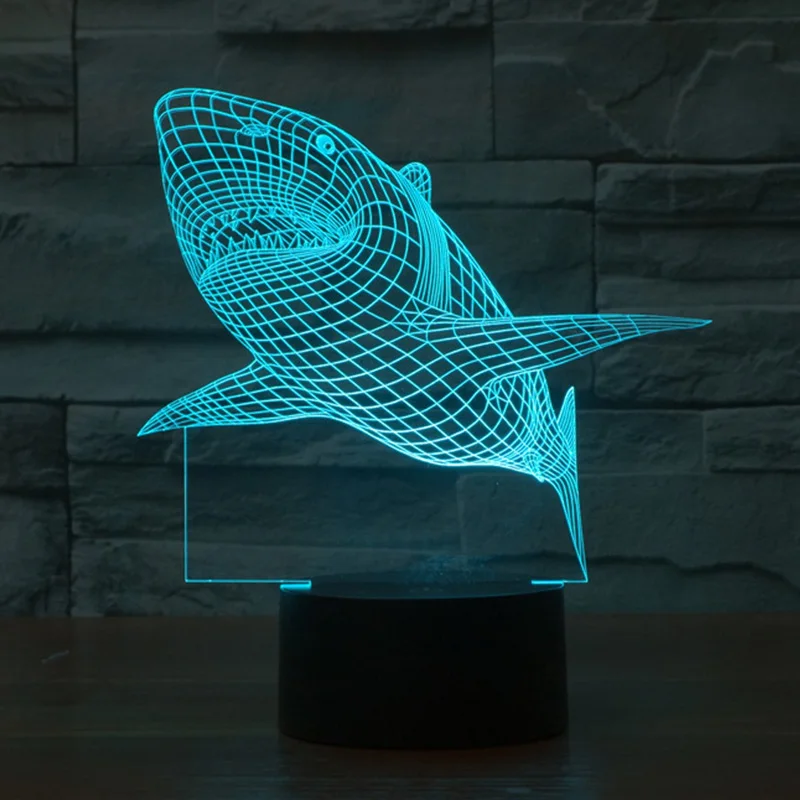 

7 Colors Change LED Night Light Projector 3D Lamp Atmosphere Night Light Body Color USB Desk Decor Lamp For Children Kids Gift
