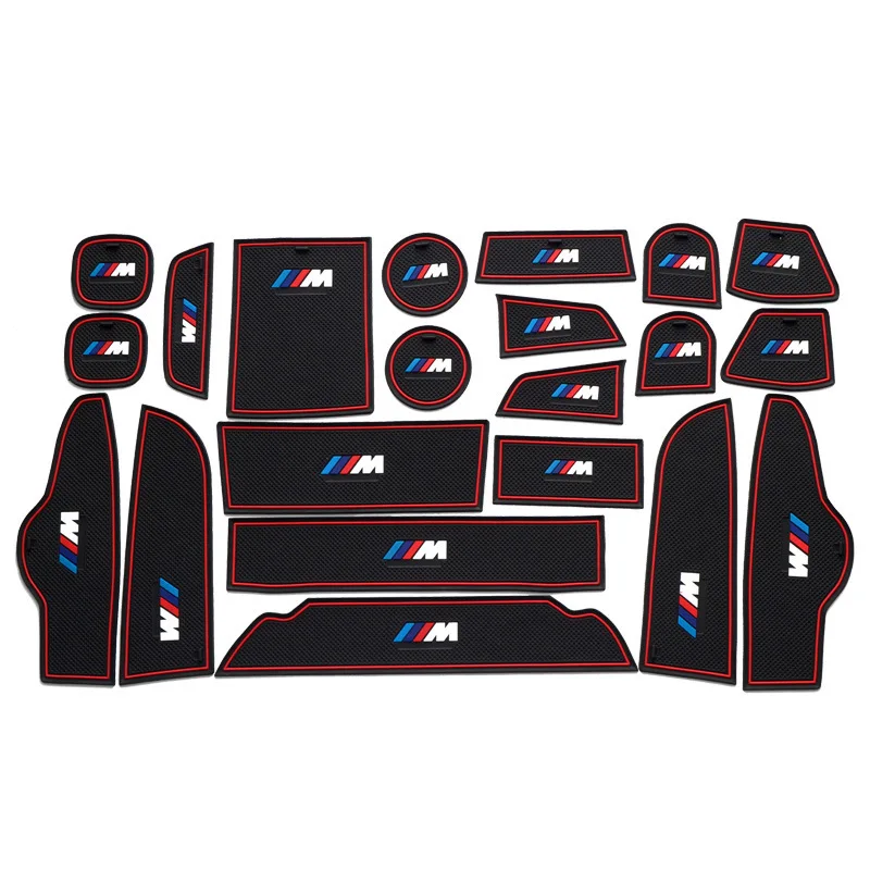 

21Pcs Lot Car Accessories Non-Slip Mat Auto Accessories Interior Car Interior Upholstery For BMW 11-14 models X3 Rubber Mat