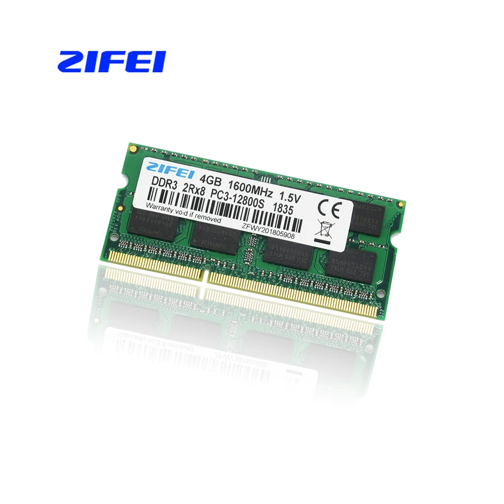 

ZIFEI Ram DDR3 4GB 4g 1600 MHz Laptop Memory 204pin 1.5V PC3-12800 sell 8gb 8g 1600MHZ