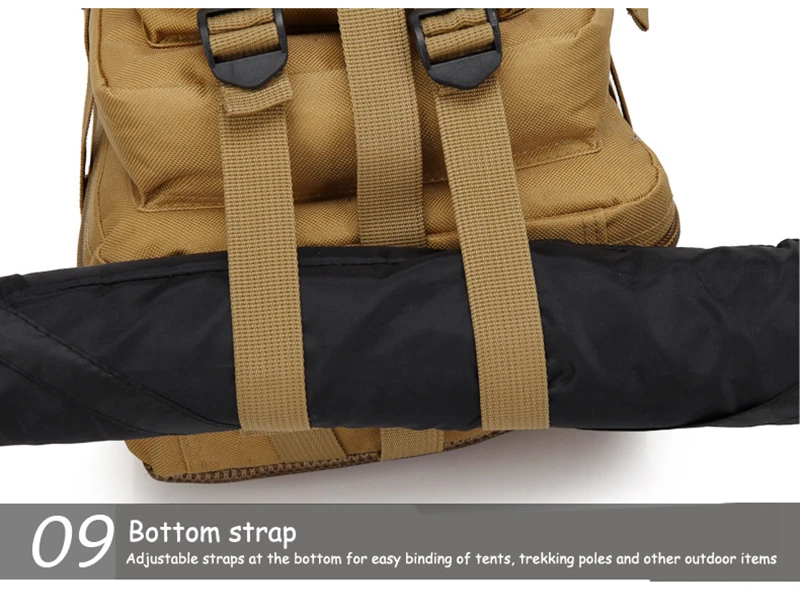  3P Outdoor Military Tactical Backpack 30L Molle Bag Army Sport Travel Rucksack Camping Hiking Trekking Camouflage Bag (1)