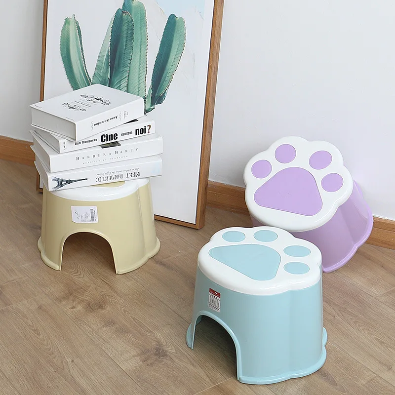 

Thickened Stool Cute Cartoon Paw Child Small Bench