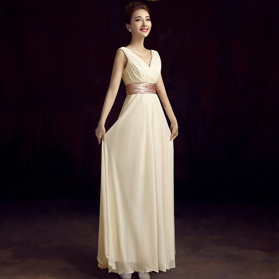 Vestido dama de honor Новое шифоновое сексуальное ТРАПЕЦИЕВИДНОЕ ПЛАТЬЕ С v-образным вырезом цвета шампанского королевский синий светло-голубой красный светильник фиолетовое платье для невесты длинное