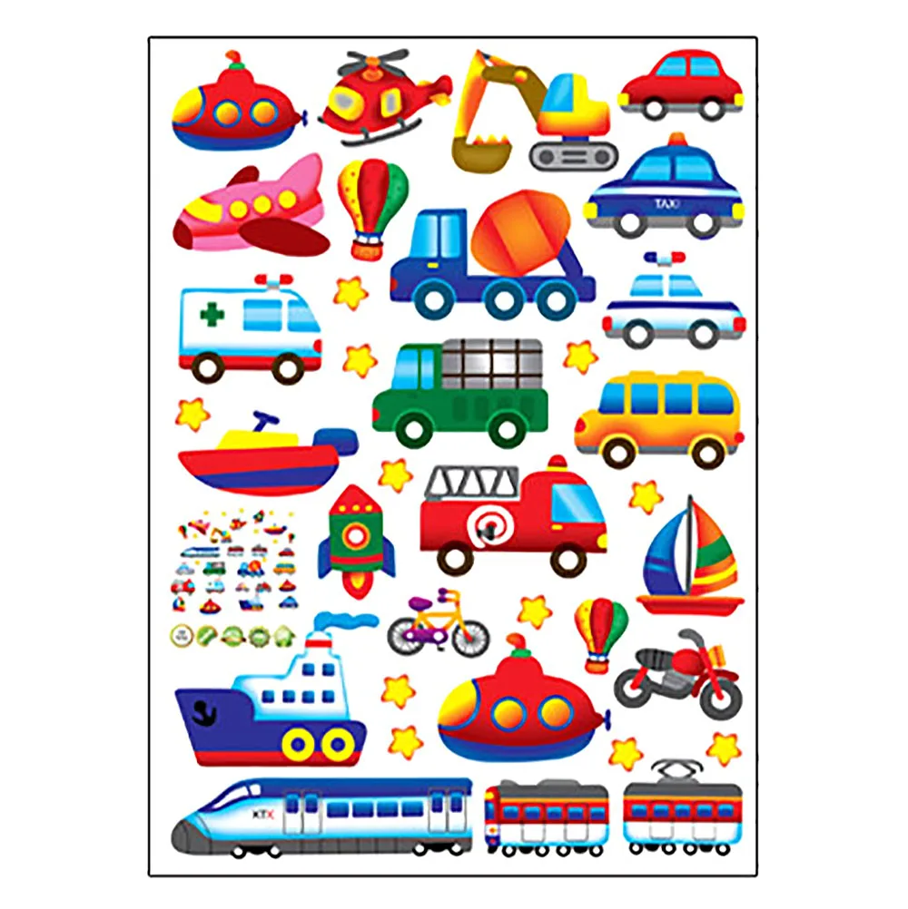 Cartoon Transport Nursery Wall Decals Wall Stickers Children Living