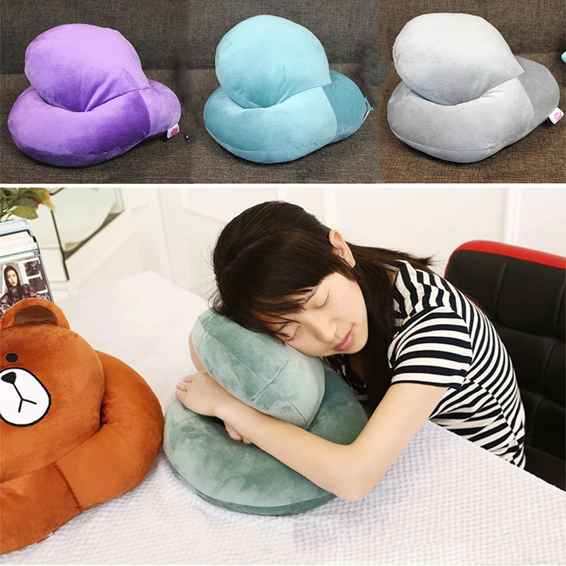 

Lunch break Neck Pillow Memory Foam Car travel air plane home Pillow Neck Head Support Office Cushion Comfortable Travel Pillow