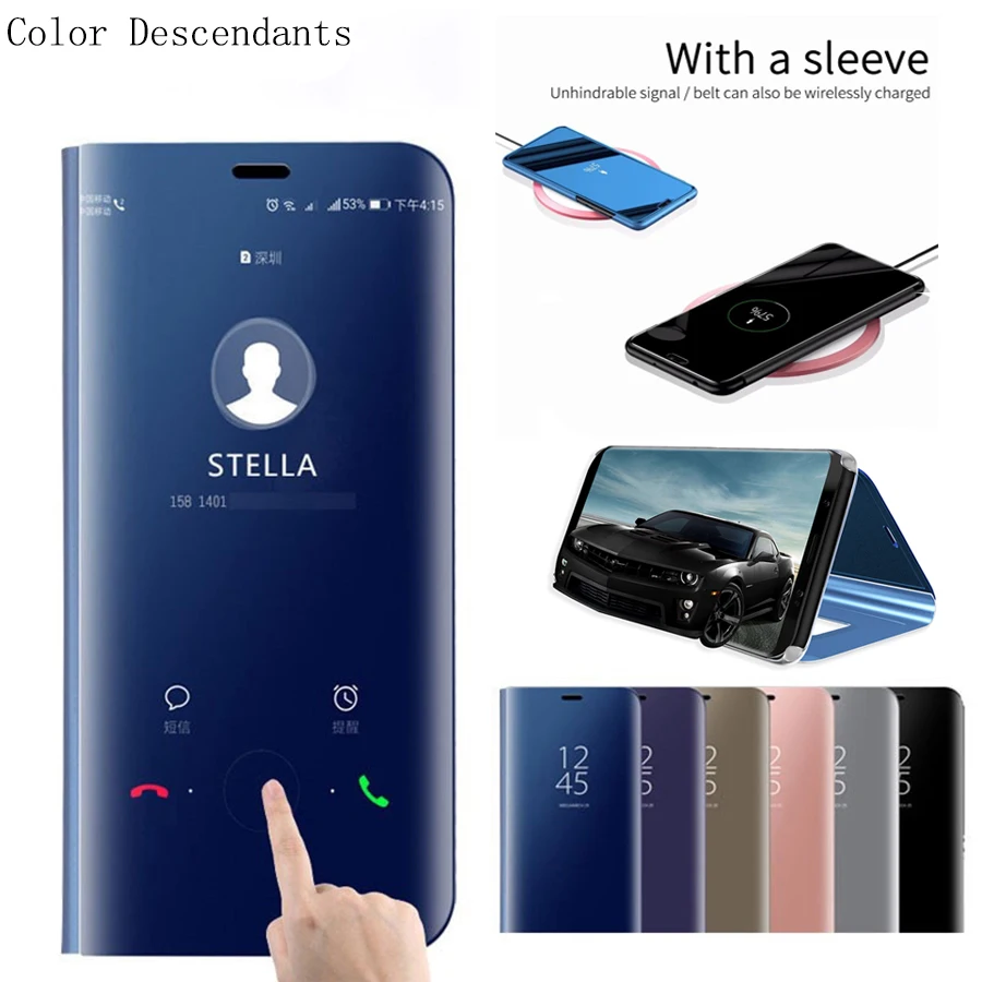 

Smart Mirror View Case For Huawei Nova 3 3E 3i 2i 4 4E Flip Cover Huawei Y5 Y6 Y9 Prime 2018 Honor 8X Lite 7A 7C Pro Phone Case
