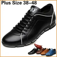 Sycatree/Мужская модная повседневная обувь; сезон весна-осень; кожаная обувь на плоской подошве; Мужская удобная обувь; большие размеры 39-48