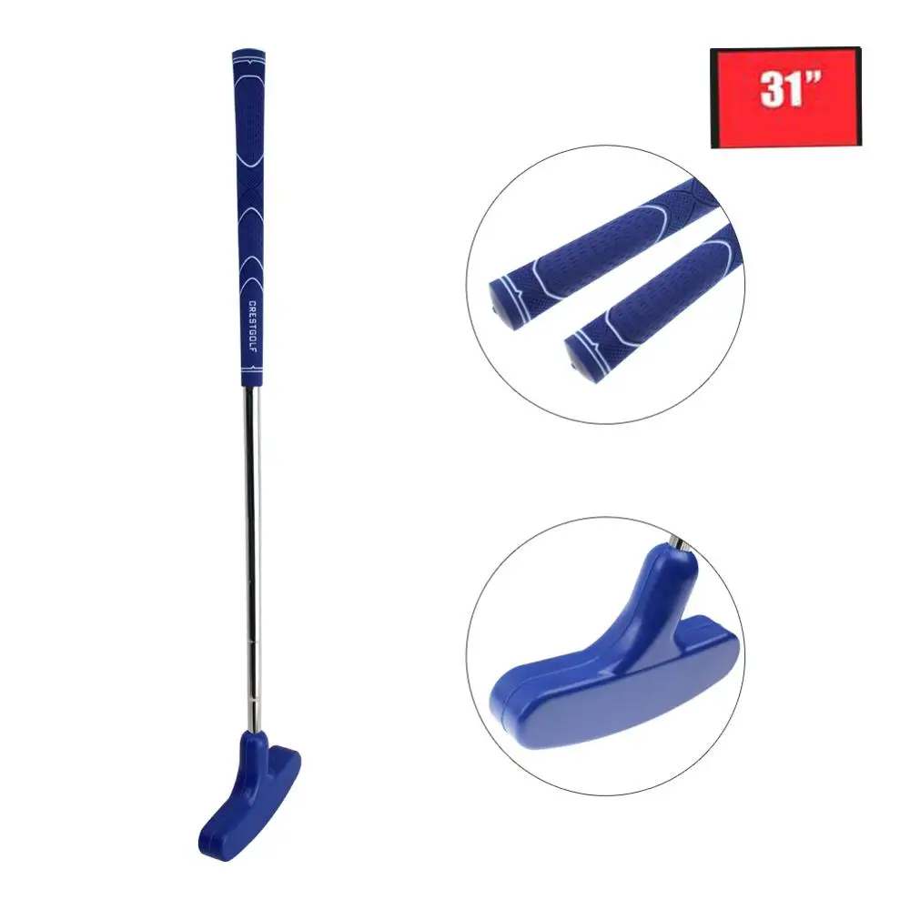 Гребень для гольфа левосторонний мини клюшка для гольфа сталь для клюшек для гольфа с резиновой головкой клюшки и валом клюшки для гольфа унисекс - Цвет: 31 inches blue