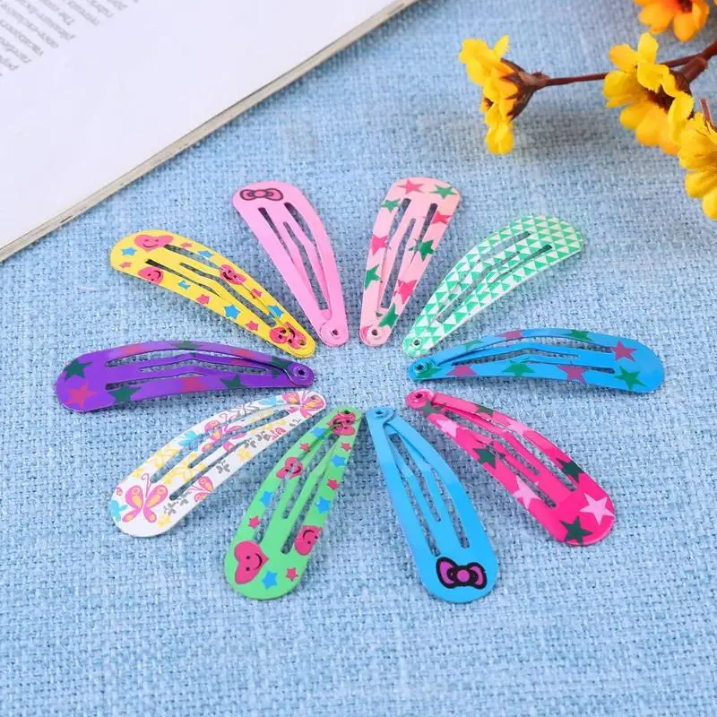 

Kids Hairpins 10/5pcs Girls Snap Hair Clips Barrettes Cute Colorful Baby Hairgrips Infant Hair Accessories Child Hair Ornaments