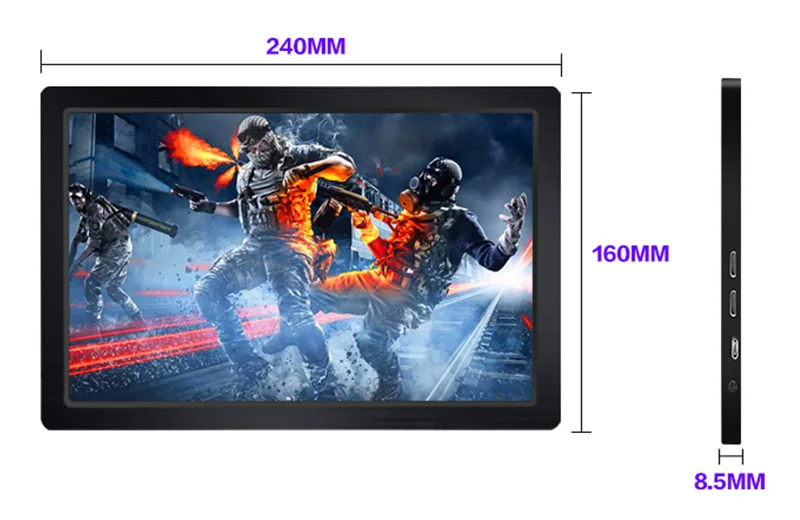 5V 400g IPS Встроенный динамик 10 дюймов USB 2k игровой монитор для Ps4 Xbox компьютера