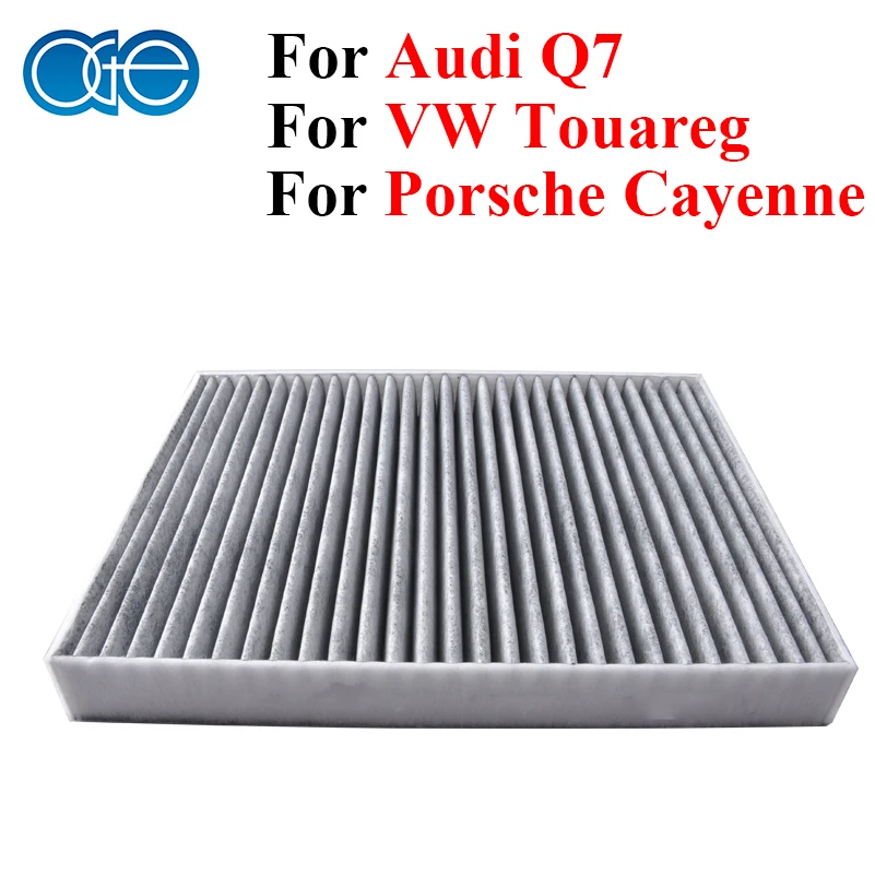 Автомобиль Углерода Салонный Фильтр Для Audi Q7 Porsche Cayenne VW Touareg Transporter Multivan Amarok 95557221910