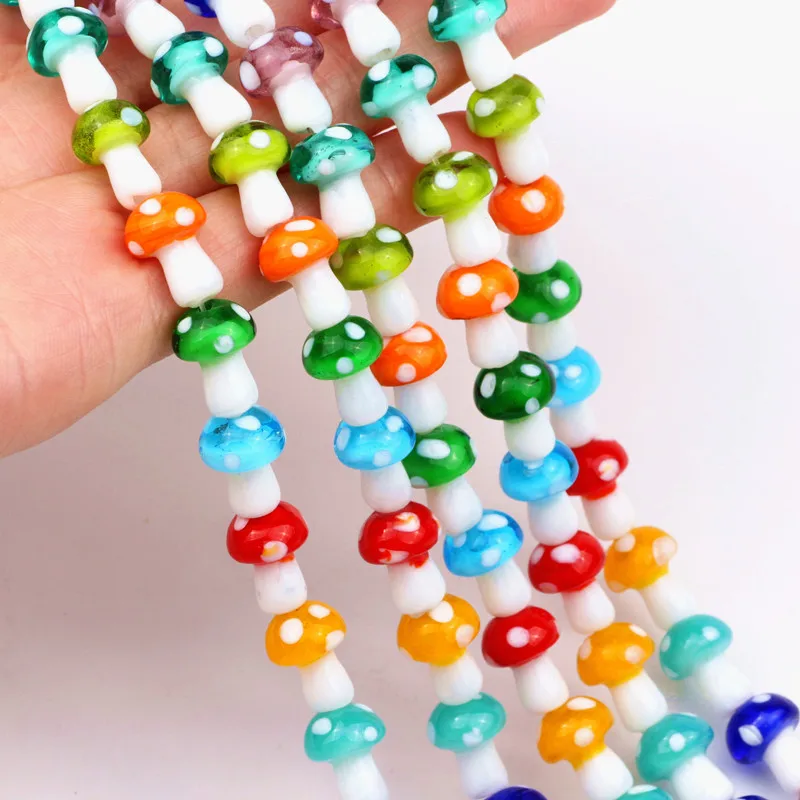 10x13mm Mixed Random Colors Lampwork 