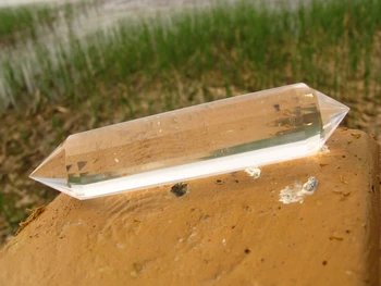 

Perfect Cuts Water Clear 24 Sided Crystal Point Quartz Vogel Wand