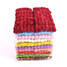 144 unids/bolsa MINI de espuma de encaje flores artificiales Multicolor de espuma falsa Rosa guirnalda de Navidad decoración para la boda en casa Diy Decoración(China)