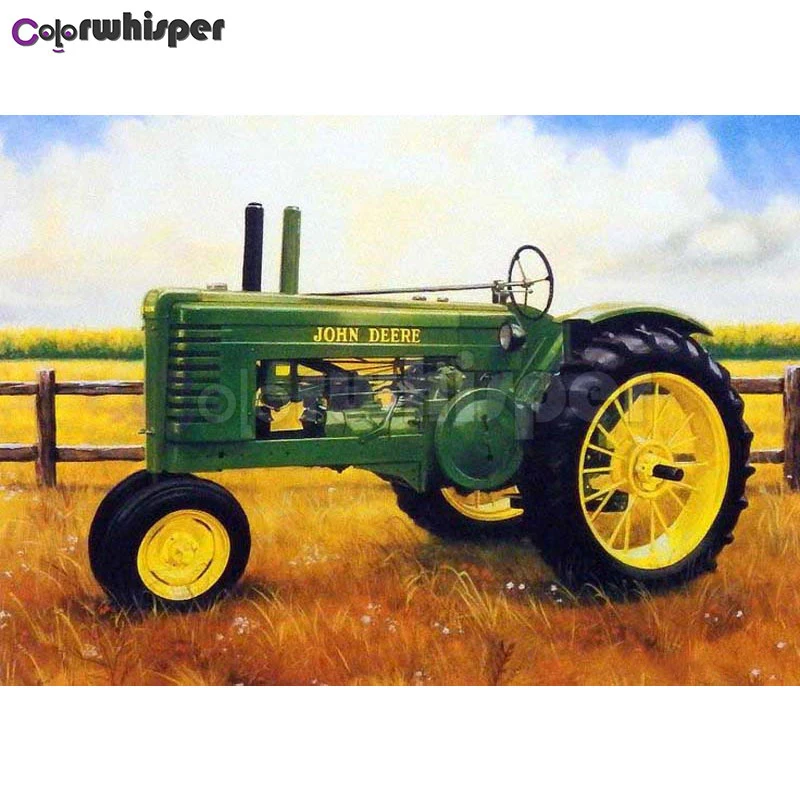 

Diamond Painting Full Square/Round Drill Daimond Painting"Machine Tractor Farm Harvest"Mosaic Rhinestone Embroidery Cross 373DP