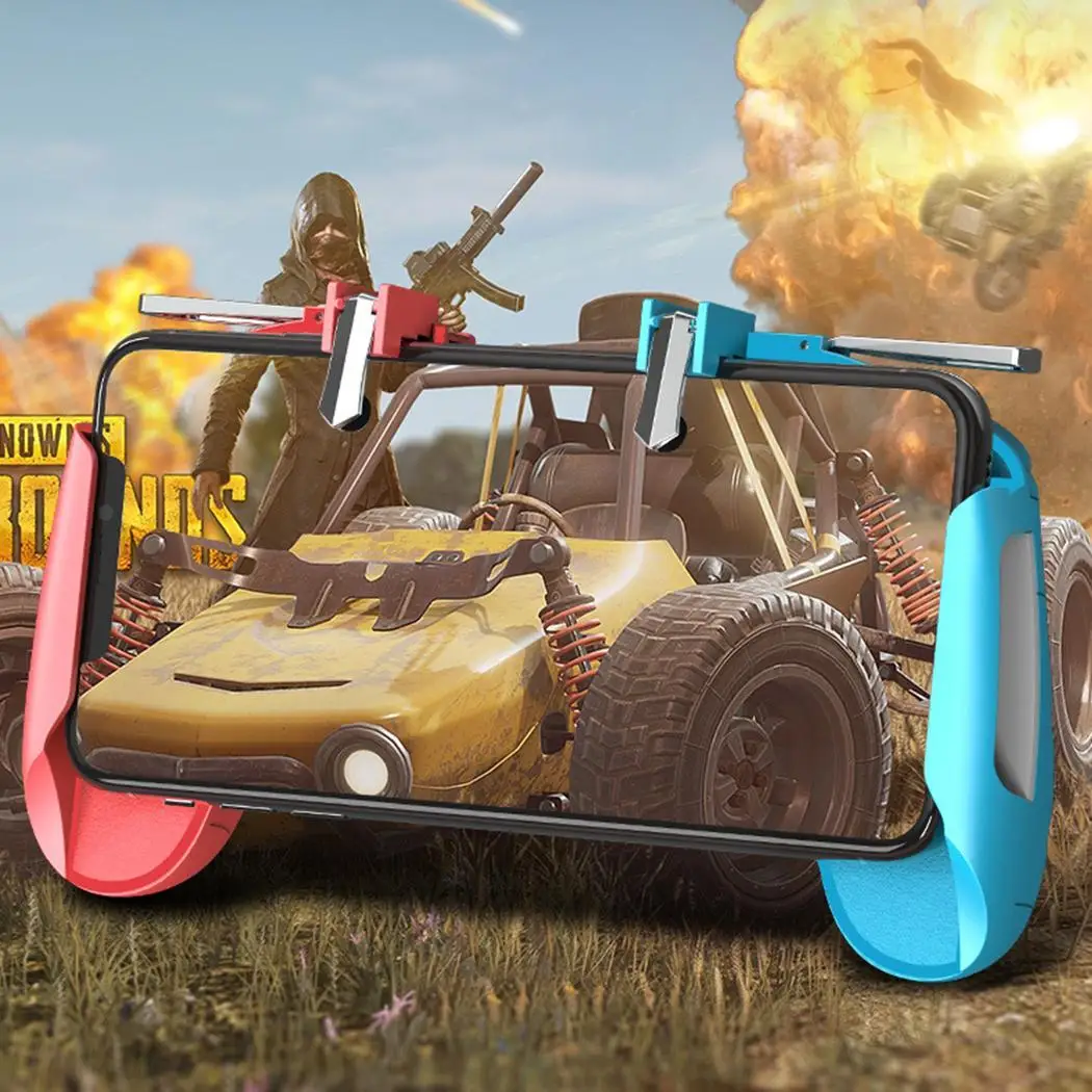 Gaming Trigger Mobile Phone Fire Button Red Blue Aim Shooter Controller Joystick | Электроника