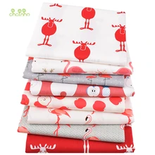 Chainho, 8 шт./лот, красная серия мультфильмов, саржевая хлопковая ткань с принтом, Лоскутная Ткань, DIY шитье и материал для стеганых изделий для малышей и детей