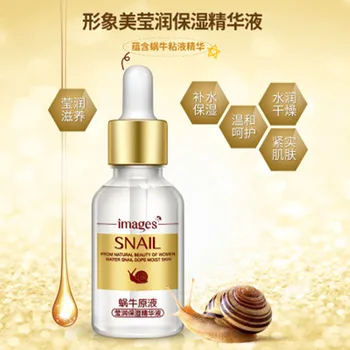 IMAGES Snail Extract Serum Face Essence Anti Wrinkle Hyaluronic Acid Anti Aging Collagen Whitening Moisturizing