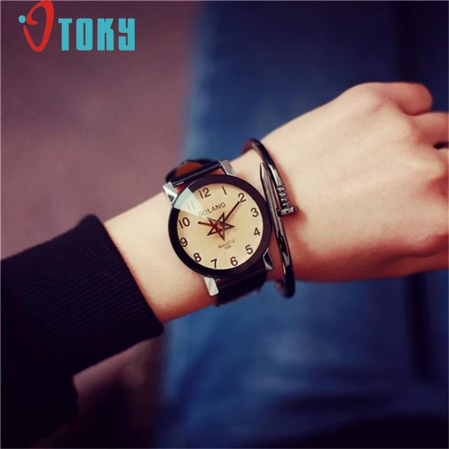 Luxury Lover's Watch Women Men Leather Strap Quartz Analog Wrist Watch Watches Q Luxury Lover's Watch Women Men Leather Strap Quartz Analog Wrist Watch Watches Q