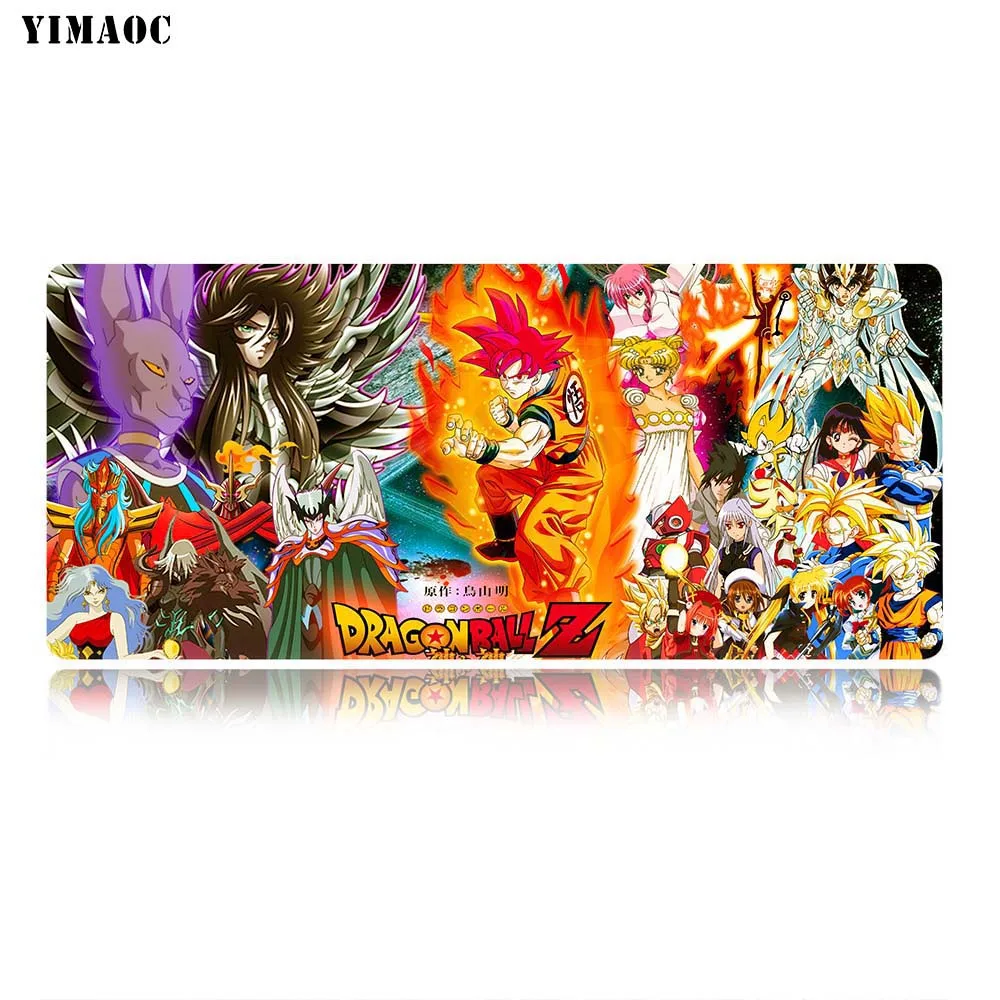 MP4 40x90cm YIMAOC Dragon Ball супер Коврик для мыши 40x90 см компьютерная коврик для мыши Противоскользящий натуральный резиновый игровой коврик для мыши - Цвет: MP4 40x90cm