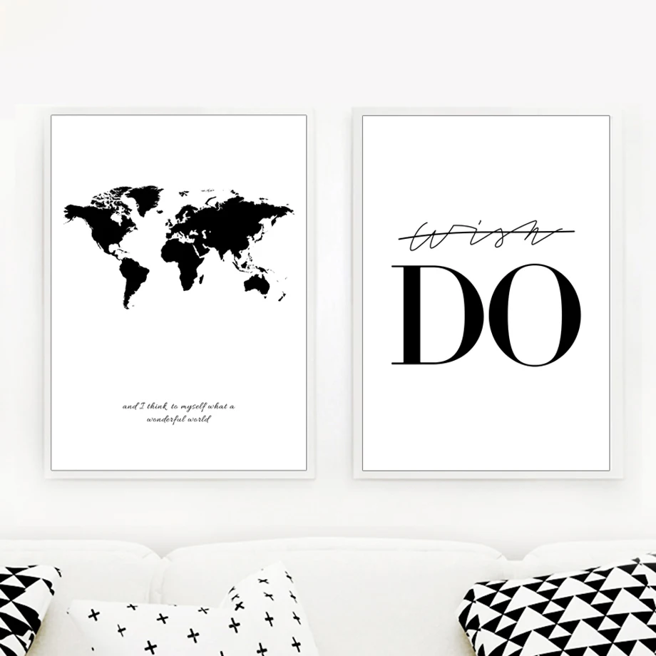 World-Map-Canvas-Wall-Art-Canvas-Painting-Black-And-White-Print-Poster-Decorative-Pictures-Living-Room (2)