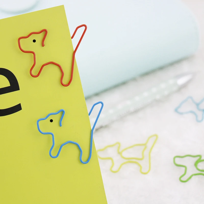9 шт./Лот зажимы для бумаги в форме кошки|shaped paper clips|paper clipsmemo clip |