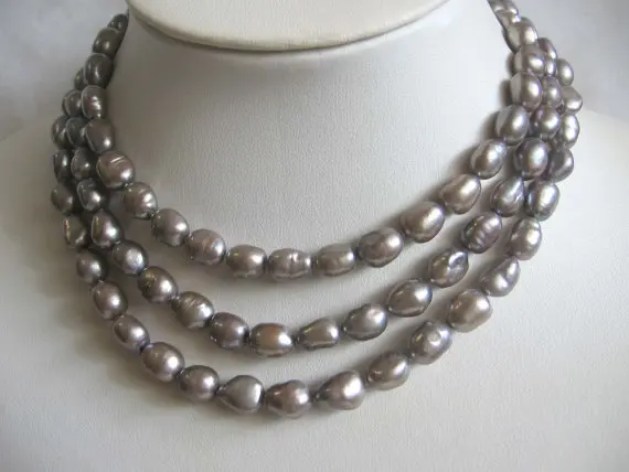 Natural Freshwater Pearl Necklace 120cm 