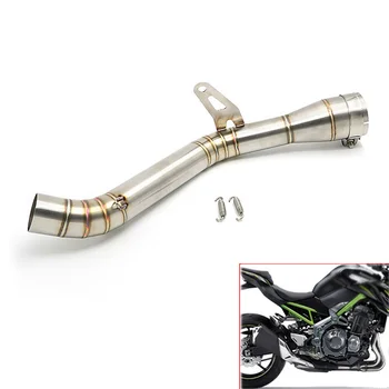 

51mm Z 900 Motorcycle Full Exhaust Middle Pipe Connection Link Pipe Muffler Slip On For Kawasaki Z900 Ninja900 Ninja 900