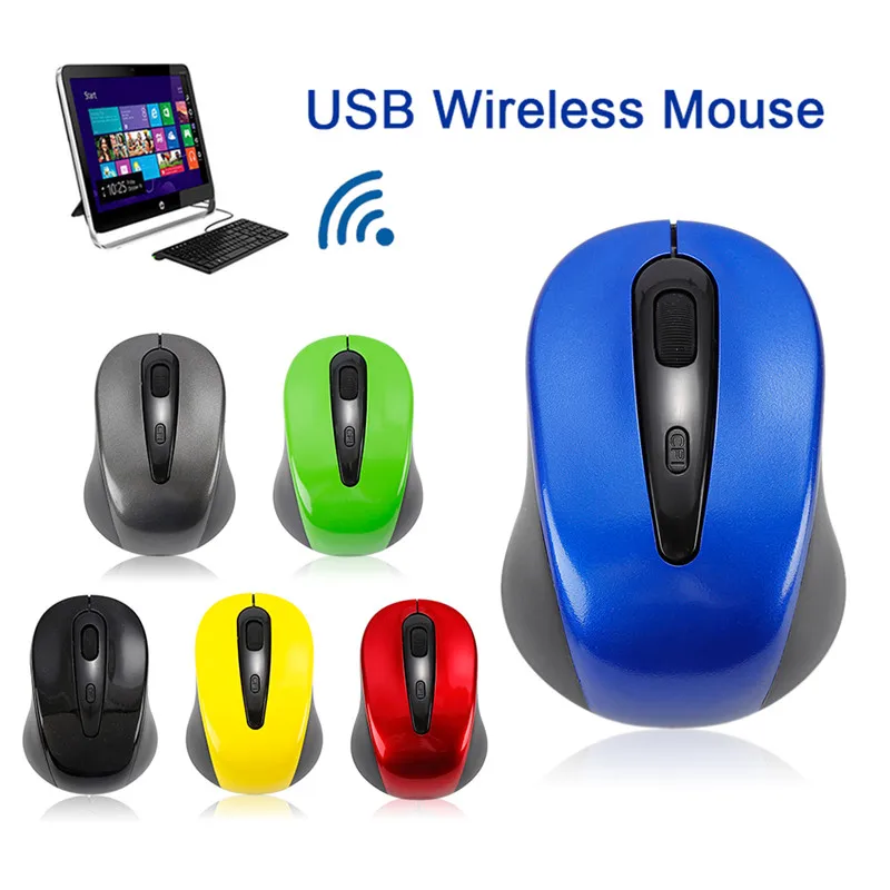 2017 New Wireless Mouse 800 DPI Mini Optical Mouse Laptop Mice 2 4GHz 10m for Notebook