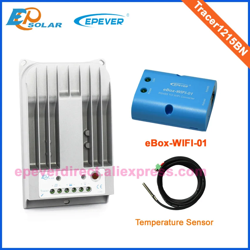 

Solar 24v charge controller EPEVER battery regulator+temperature sensor Tracer1215BN eBOX-WIFI-01 10A 10amp free shipping