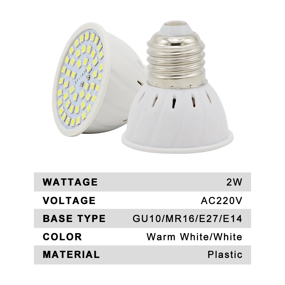 Светодиодная лампа E27 E14 MR16 GU10 220 В 48 Светодиодный одов чип s 2835 SMD 6 Вт|corn bulb|lampada led