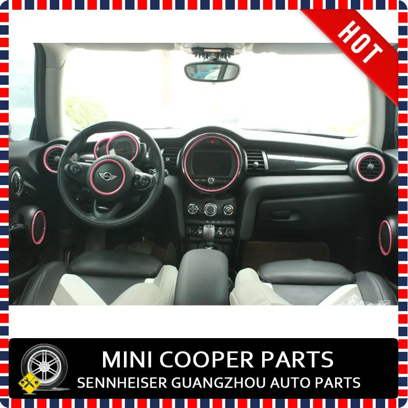 Фирменная Новинка ABS Пластик УФ-защитой подкладке Кольца мини Рэй Стиль Чистый Розовый Цвет для Mini Cooper F56(11 шт./компл