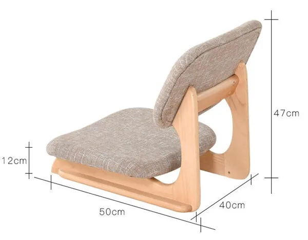 Japanese Tatami Floor Chair Zaisu,Chair with Leather Waterproof,Meditation Chair Lazy Sofa Backrest Chair Back Support Yoga-caki