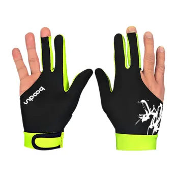 1 Pcs Billiard Gloves Three Fingered Pool Snooker Glove for Men Women Fits Left and Right Hand Pool Table Billiard Accessories free shipping 16pcs lot pool billiard snooker table ball keychain keyring 1 1 4 3 2cm