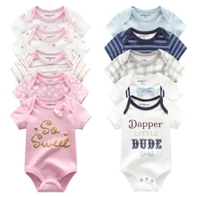 US $9.39 53% OFF|2019 5PCS/Lot Baby Boys Clothes Unicorn Girls Clothing Bodysuits Baby Girls Clothes  0 12M Newborn 100%Cotton Roupas de bebe-in Rompers from Mother & Kids on AliExpress 